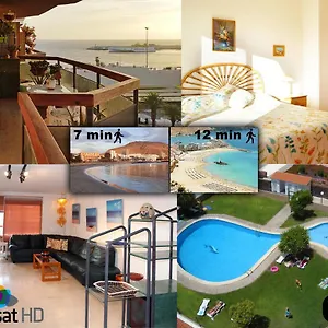 Apartment Jardin Canario Primera Linea De Playa, Los Cristianos (Tenerife)